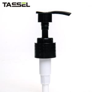 China 20/410 Black Ribbed Lotion Pump Top Lid 20mm 24mm 28mm on sale