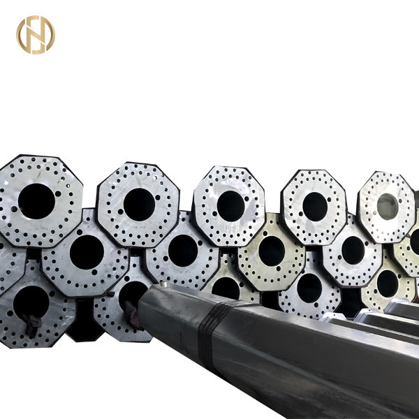 138KV Double Circuit Power Line Pole 30-60 Degree With Baseplate And M48 Anchor