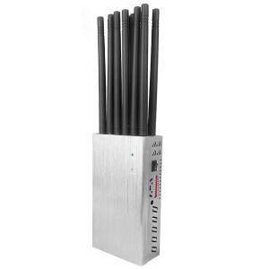Buy cheap Handheld 12 Antennas Cell Phone Signal Jammer Exterior Aluminum Alloy Shell from wholesalers