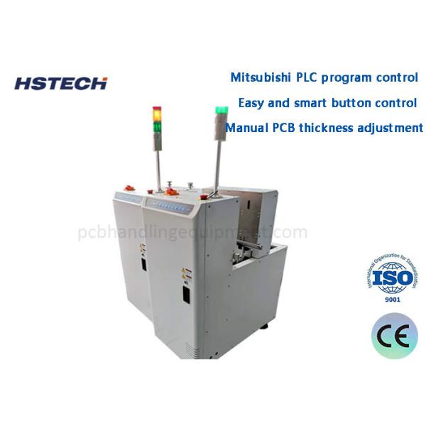Quality Manual PCB Thickness Adjustment SMEMA Mitsubishi PLC PCB Board Loader for sale