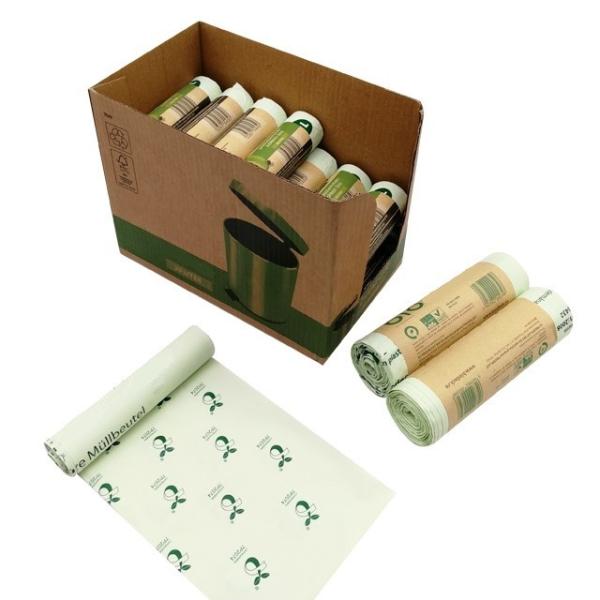 Quality Oxo Biodegradable Plastic Bags Roll Compostable Cronstarch Customized for sale