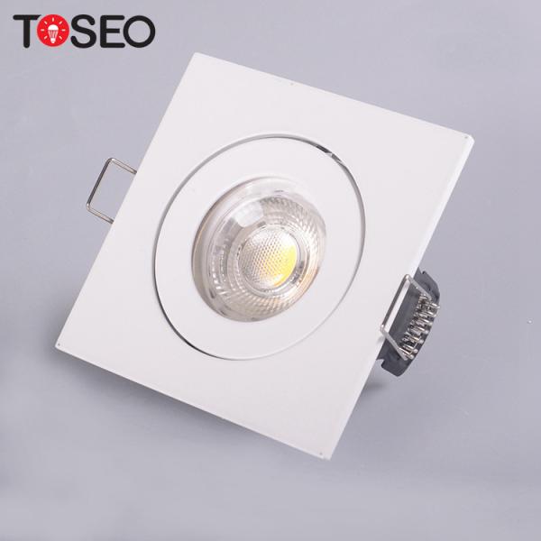 Quality Die Casting Alu Square Recessed Downlights Adjustable Gu10 Downlight Fixture for sale