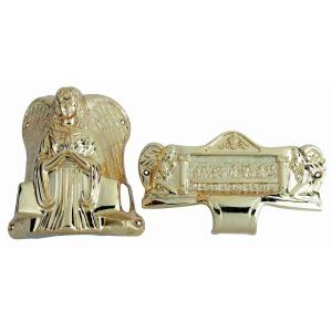 Buy cheap Oversize Casket Hardware Kit Recycle PP / ABS Material 18K Gold Color With Steel Bar from wholesalers