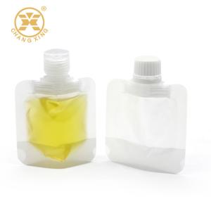 Buy cheap 50ml Jam Jelly Clear Resealable Plastic Bags 8.6mm Liquid Bag With Spout Packaging from wholesalers