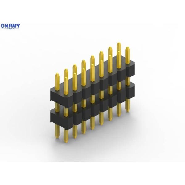 China Gold Flash Straight Pin Header , Printed Circuit Board Surface Mount Pin Header on sale China Gold Flash Straight Pin Header , Printed Circuit Board Surface Mount Pin Header on sale