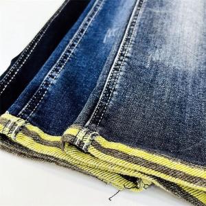 Buy cheap 11.6Oz CVC Knitted Denim Fabric Yarn Dye Stripe Cotton Polyester Mixed from wholesalers