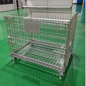 Buy cheap Heavy Duty Stackable Galvanized Foldiding Storage Wire Mesh Cages from wholesalers
