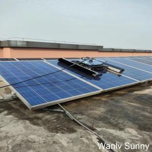 Solar Panel Cleaning Robot with Physical Cleaning Principle and Wireless Remote
