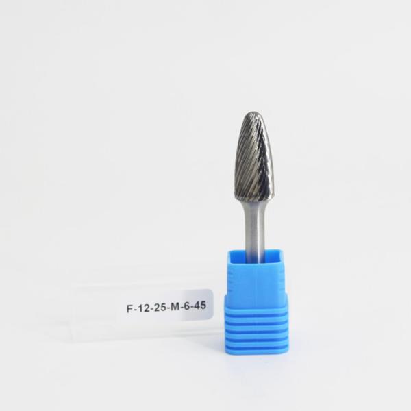SF Tree Radius End Carbide Burr for Die Grinder Single Cut 6mm Shank ISO9001