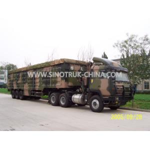 Buy cheap 12 Wheels Lightweight Camouflage Box Trailer Truck , Military Box Trailer from wholesalers