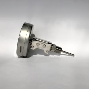 Buy cheap Adjustable Stem Dial Bimetal Thermometer 100mm  All Stainless Steel from wholesalers