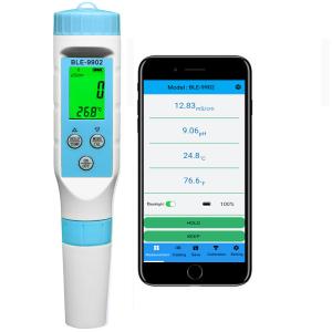 Quality 3 IN 1 Smart Bluetooth PH Meter EC TEMP Tester BLE-9902 Mobile App Control for sale Buy cheap 3 IN 1 Smart Bluetooth PH Meter EC TEMP Tester BLE-9902 Mobile App Control product
