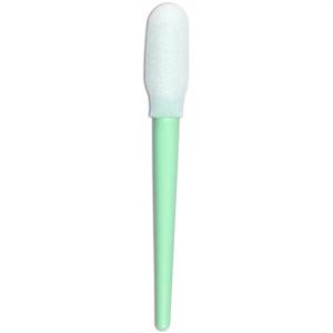 Polypropylene Cleanroom Products Esd Sponge Head Green Plastic Handle Foam Swab