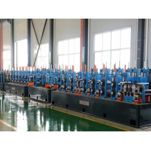 Buy cheap High Frequency Welded Pipe Mill Blue Welded Carbon Steel Tube Mill Max Speed 120m / Min Diameter 12 - 63mm from wholesalers