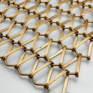 Buy cheap Dutch Weave Decorative Gold Stainless Steel Bar Decorative Metal Curtain from wholesalers