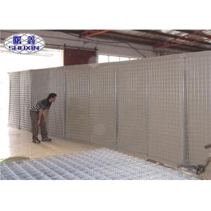 Galvanized Wire Mesh 4mm Hesco Bastion Wall For Defensive