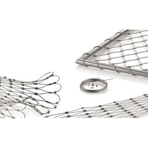 X - Tend Flexible Stainless Steel Cable Mesh Ferruled Woven Netting CE Approved