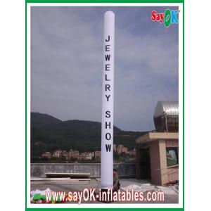 Buy cheap Logo Printing White Pillar Inflatable Sky Dancer Led Lighting Professional OEM from wholesalers
