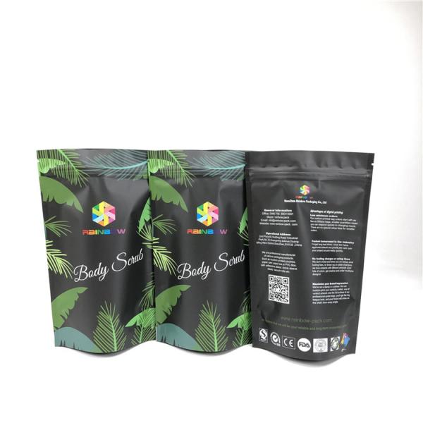 Buy cheap Cosmetic Ocean Bath Salt Matte Mylar Reusable Zip Pouches Standing Smell Proof from wholesalers