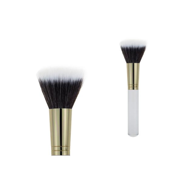 Buy cheap Popular White Handle Makeup Buffer Brush With Aluminium Ferrule from wholesalers