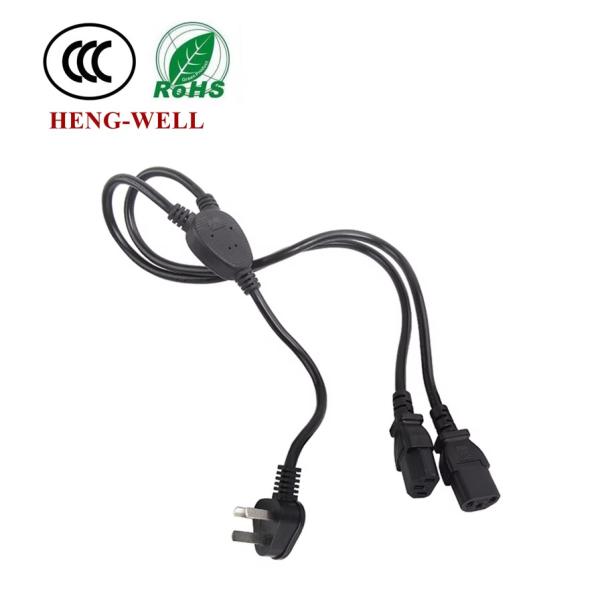 Extension Cords With Y-Splitter Customized Color Length Power Cable For Home /