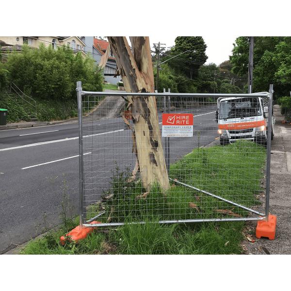 Quality 2m Construction Temp Fence Panels 32mm 8'' X 10'' Steel for sale