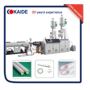 Plastic Pipe Extrusion Machine for PPR-GF-PPR Composite Pipe Speed 28m/min