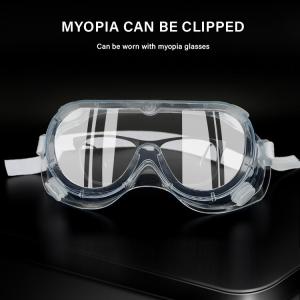 Buy cheap Lightweight Disposable Protective Goggles PVC With Clear PC Lens from wholesalers