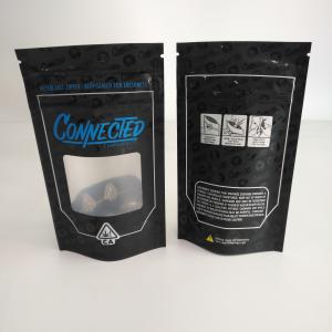 Buy cheap Smell Proof Resealable Zipper Stand Up Zipper Pouch With Window Aluminum Inside from wholesalers