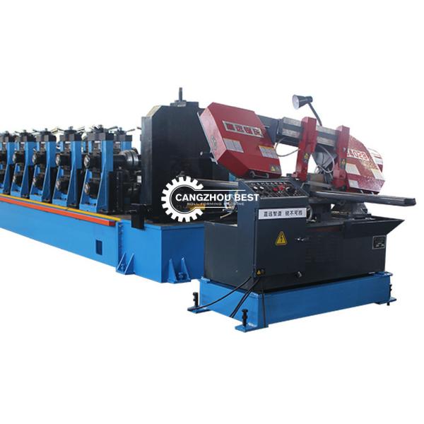 Quality Metal Heavy Gauge 5MM 6MM Guardrail C Post Roll Forming Machine for sale