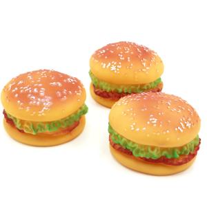 China Realistic Squeaky Burger Toy for Pets - Durable Chew Toy for Cats and Dogs - Wholesale Pet Supplies on sale