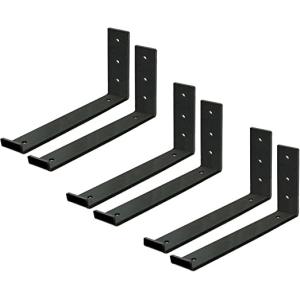 Buy cheap Standard Industrial Decor Iron J Hook Brackets Wall Angel Corner L Bracket with Lip from wholesalers