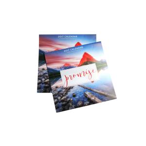 Buy cheap Innovative Kraft Paper Wall Calendar Gold / Silver Foil With Landscape Pattern from wholesalers