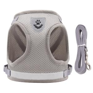 Polyester Mesh Breathable Pet Harness Vest Tensile Force Is Divided Evenly