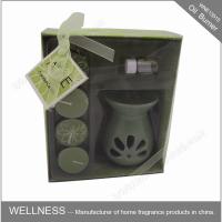 Buy cheap Sweet Smelling Ceramic Scented Oil Burner With Small Candle In The Box product