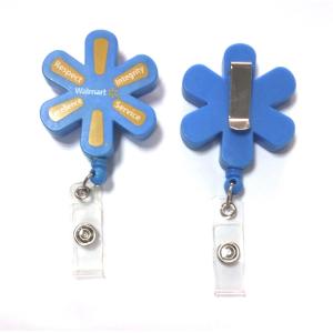 Buy cheap Plastic Pull Durable Retractable Key Reels Eco-Friendly Flower Shaped from wholesalers