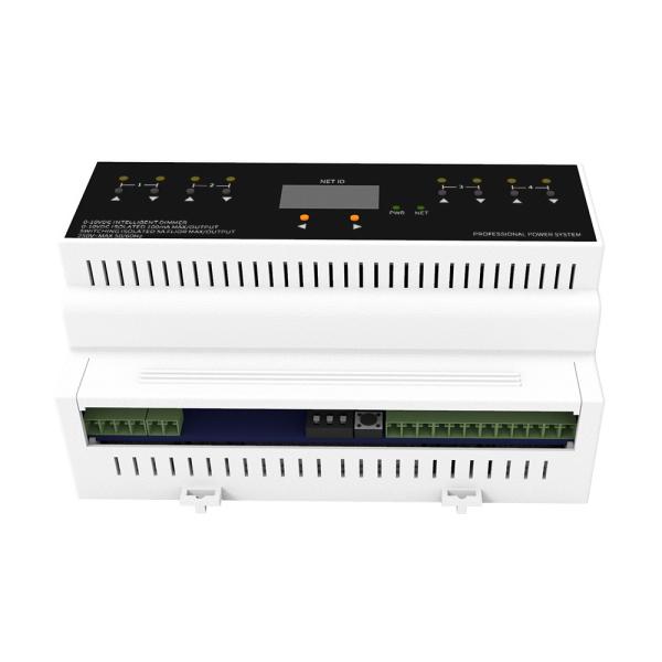 Quality 0-10V Intelligent Lighting Control Module Supports 4 Isolated Channels With a DIN Standard for sale
