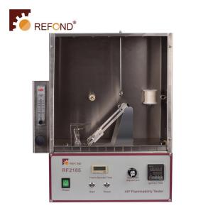 Buy cheap Fire Resistance Flammability Testing Machine , Textiles 45 Degree Flammability Tester from wholesalers
