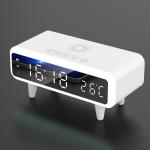 High Efficiency Digital Qi Wireless Charger Clock 297g Lightweight