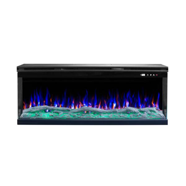 Quality 43" 3 Sided Wall Mounted Heating Electric Fireplace With Touch Screen for sale