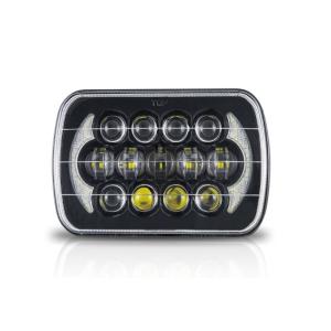 Buy cheap Super Bright 2018 high quality square 85W 5*7 led work light 7 Rectangular led headlight with DRL from wholesalers