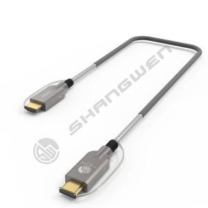 Buy cheap HD Link Port 2.0  Fiber Optic Armored Fiber Optic  HD Cable TPU Shell German Silicon Line Chip 4K 60Hz 8K 144Hz OD:6.0mm from wholesalers