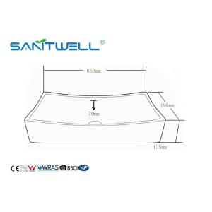 Buy cheap Beautiful Glaze Ceramic Countertop Basin / Bathroom Ceramic Basin Modern Design from wholesalers