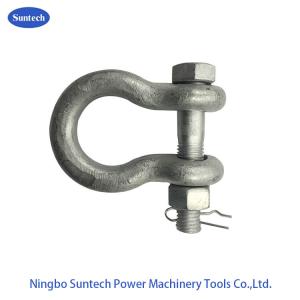Hot Dip Galvanized Carbon Steel 120KN 16mm D Shackle