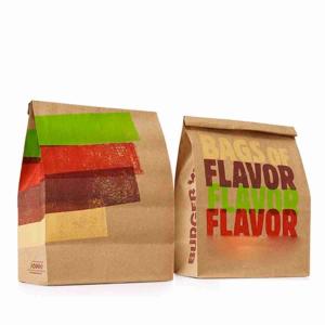 Buy cheap Brown Kraft Reusable Paper Greaseproof Wax Sandwich Bags Oem from wholesalers