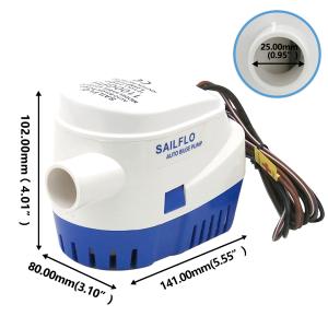 Buy cheap Automatic 12v 1100gph Submersible Outboard Water Pump Impeller product