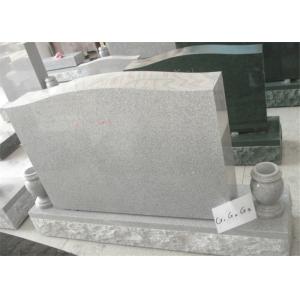 Buy cheap Curve Funeral Monuments Granite , Upright Tombstones And Headstones With Vase product
