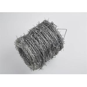 Buy cheap Hot Dipped Galvanized Barbed Wire Reverse Twist 20cm Aperture from wholesalers