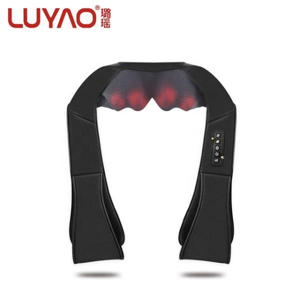 Quality FDA Kneading Electric Heating Shiatsu Neck Shoulder Massager DC12V for sale