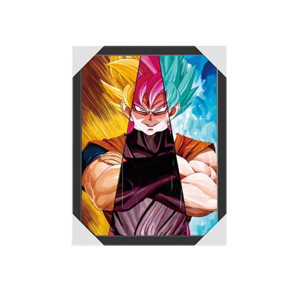 Quality 3D Japanese Anime Lenticular Poster 3D Lenticular Anime DBZ With 30x40cm Size for sale